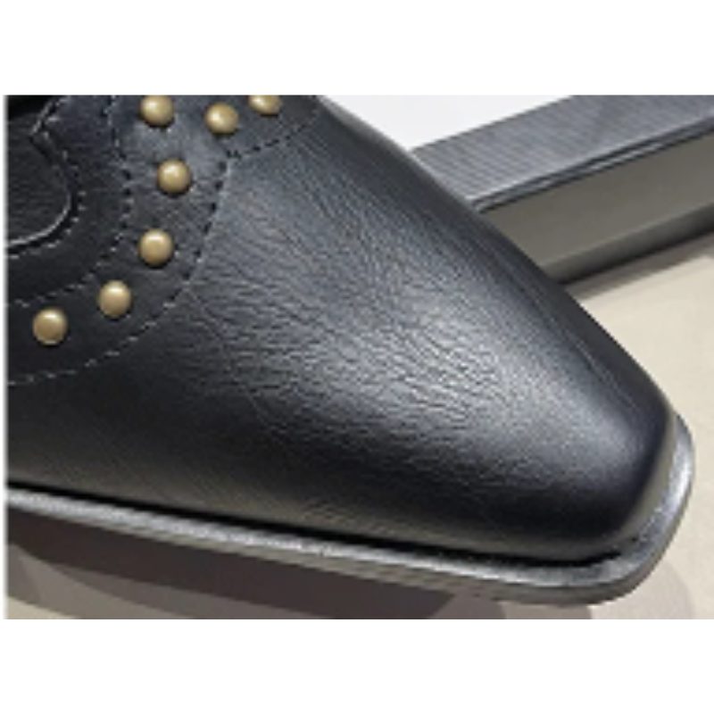 Fleur | Women's Western Ankle Boots with Stud Accents and Block Heel