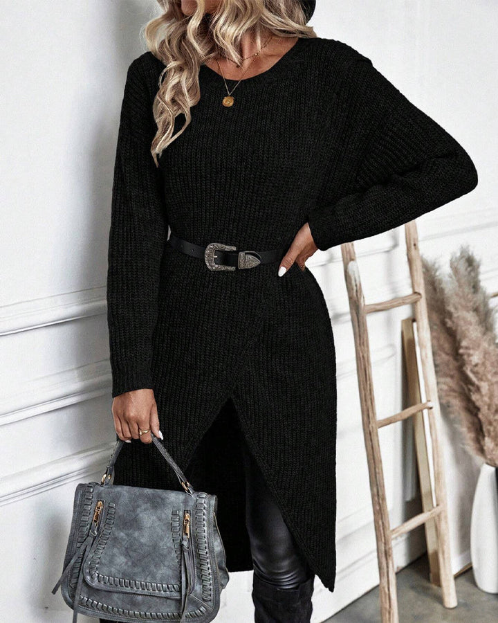 Dorothea | Women's Long Sleeve Asymmetrical Tunic Sweater