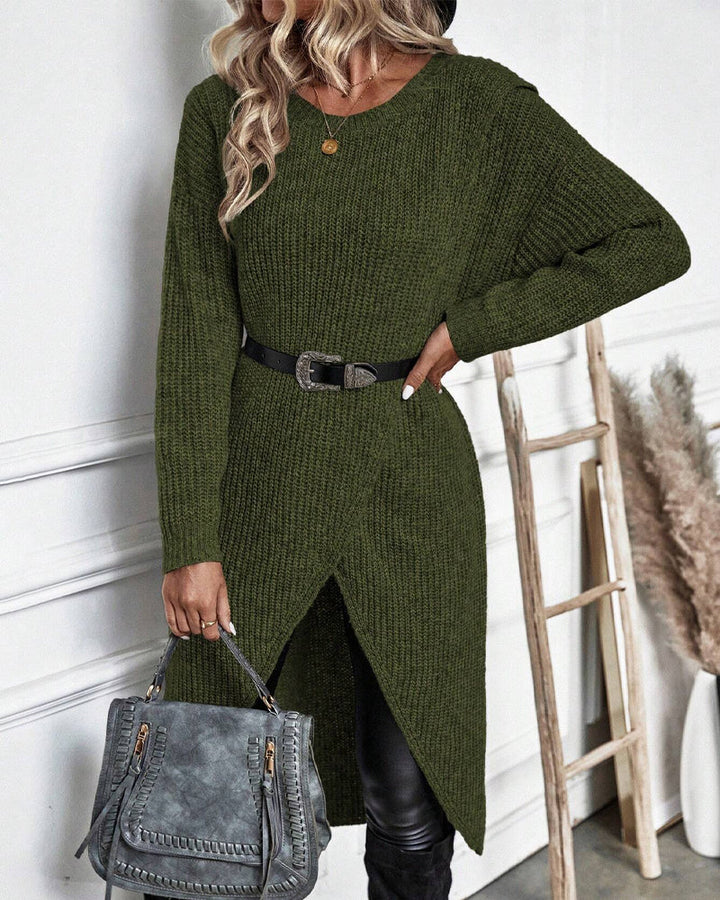 Dorothea | Women's Long Sleeve Asymmetrical Tunic Sweater