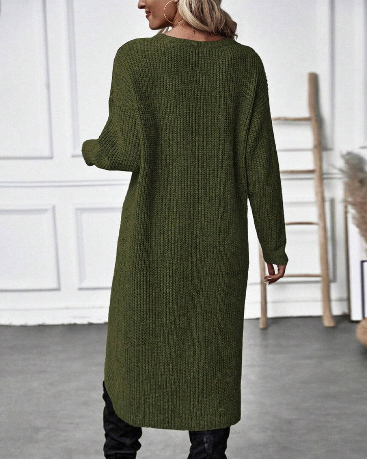 Dorothea | Women's Long Sleeve Asymmetrical Tunic Sweater