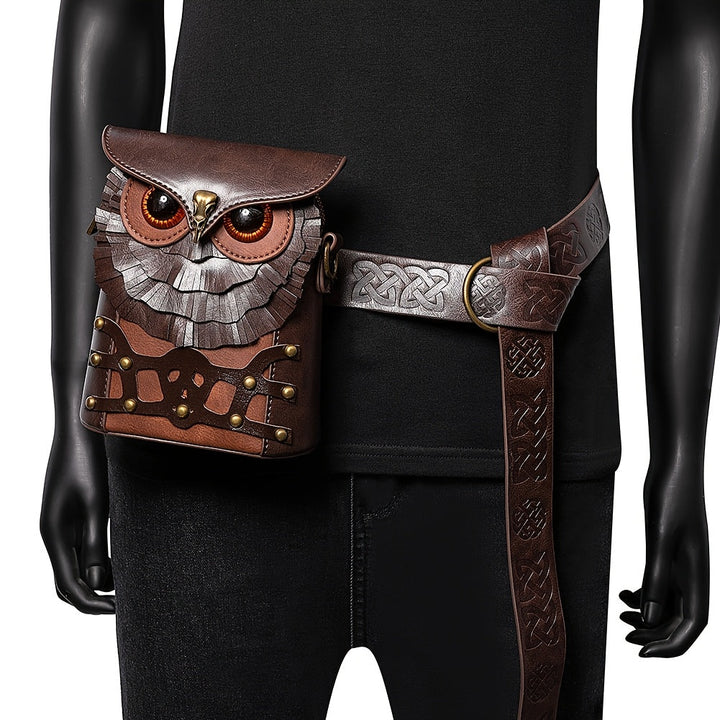 Avery animal crossbody bag - Brown Owl