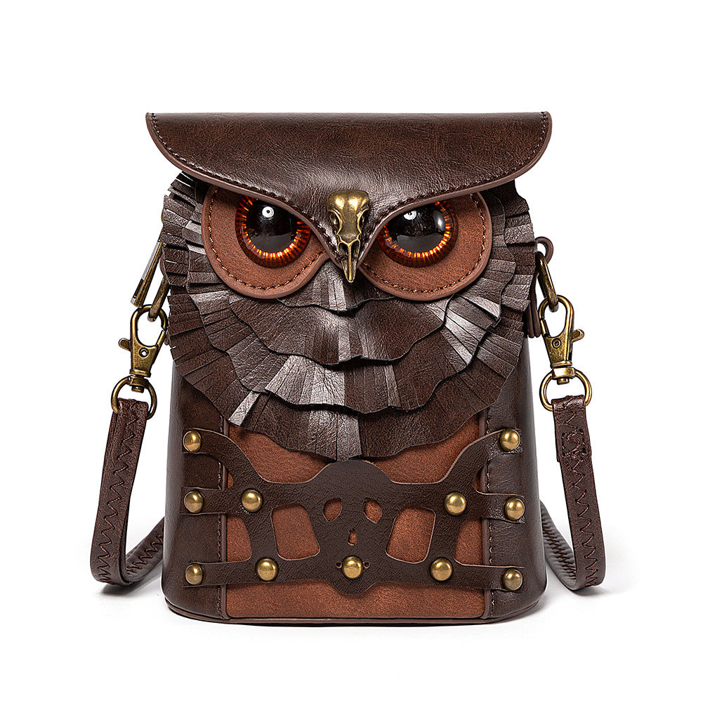 Avery animal crossbody bag - Feathered Owl