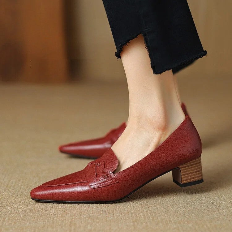SOFIA AUTHENTIC LEATHER LOAFERS