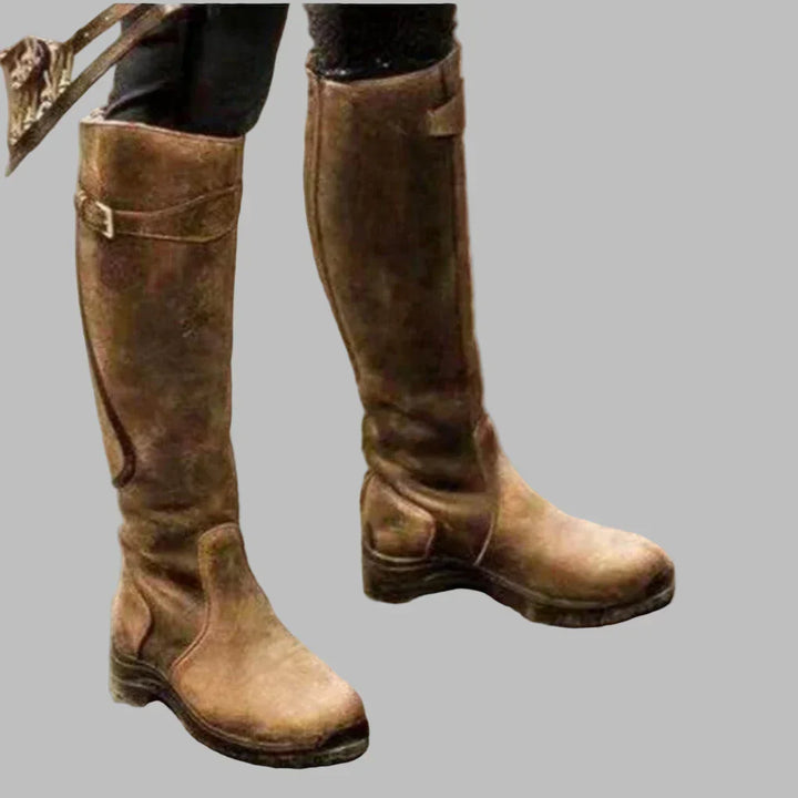 Yvaine | Women's Orthopedic Leather Boots with Cushioned Footbed