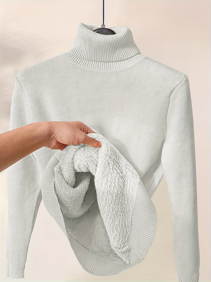Liora | Women's Relaxed Fit Soft Touch Turtle Neck Pullover