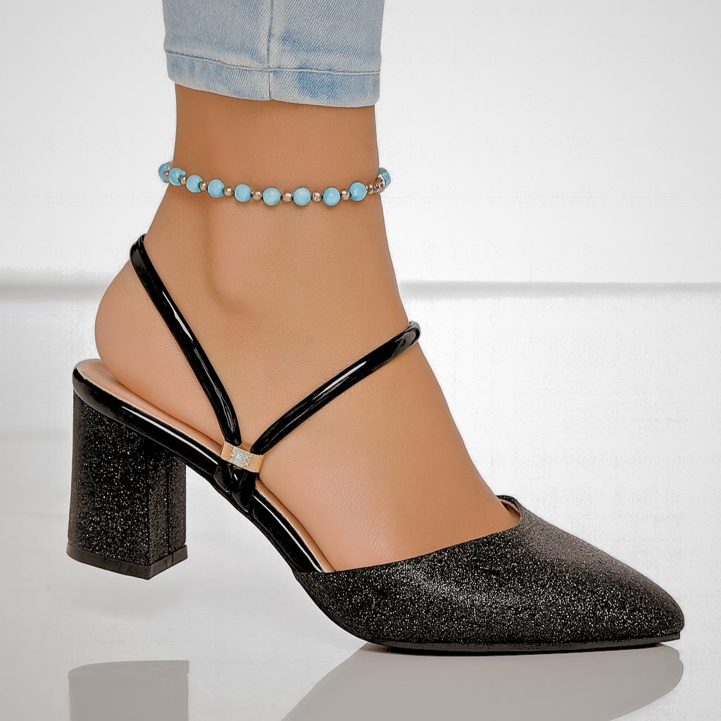 AURORA BACKLESS HEEL SANDALS