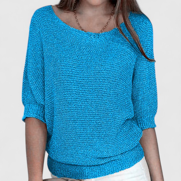 Marianne | Women's Soft Knit Pullover with Subtle Tailored Waist