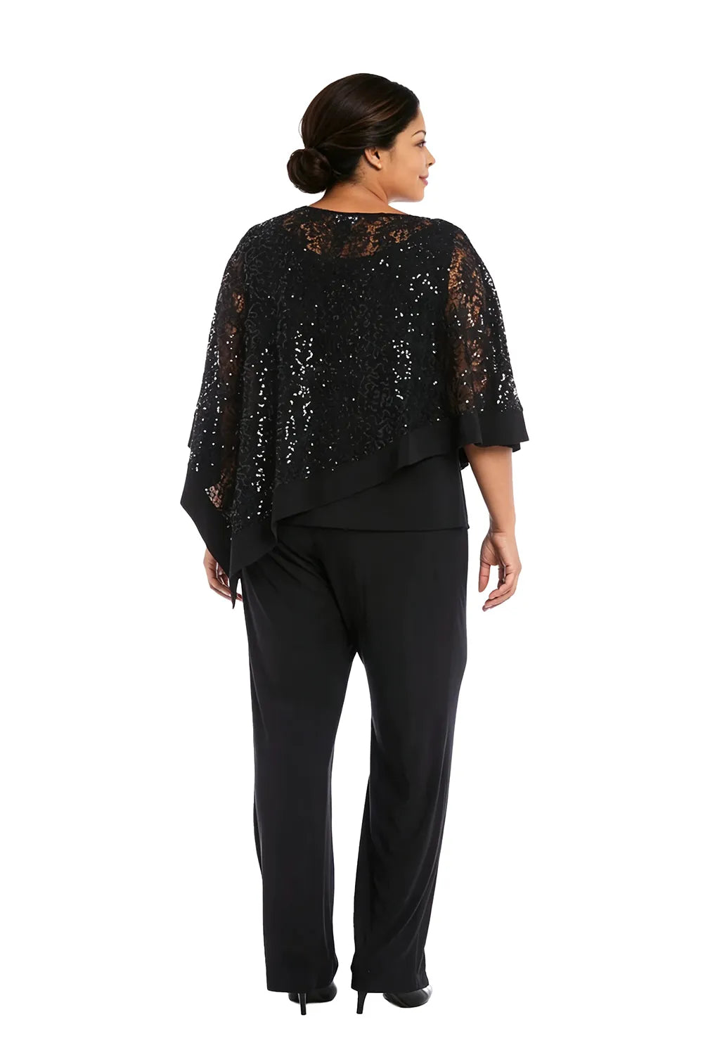 Karin | Festive Pants Set with Sequin Cape