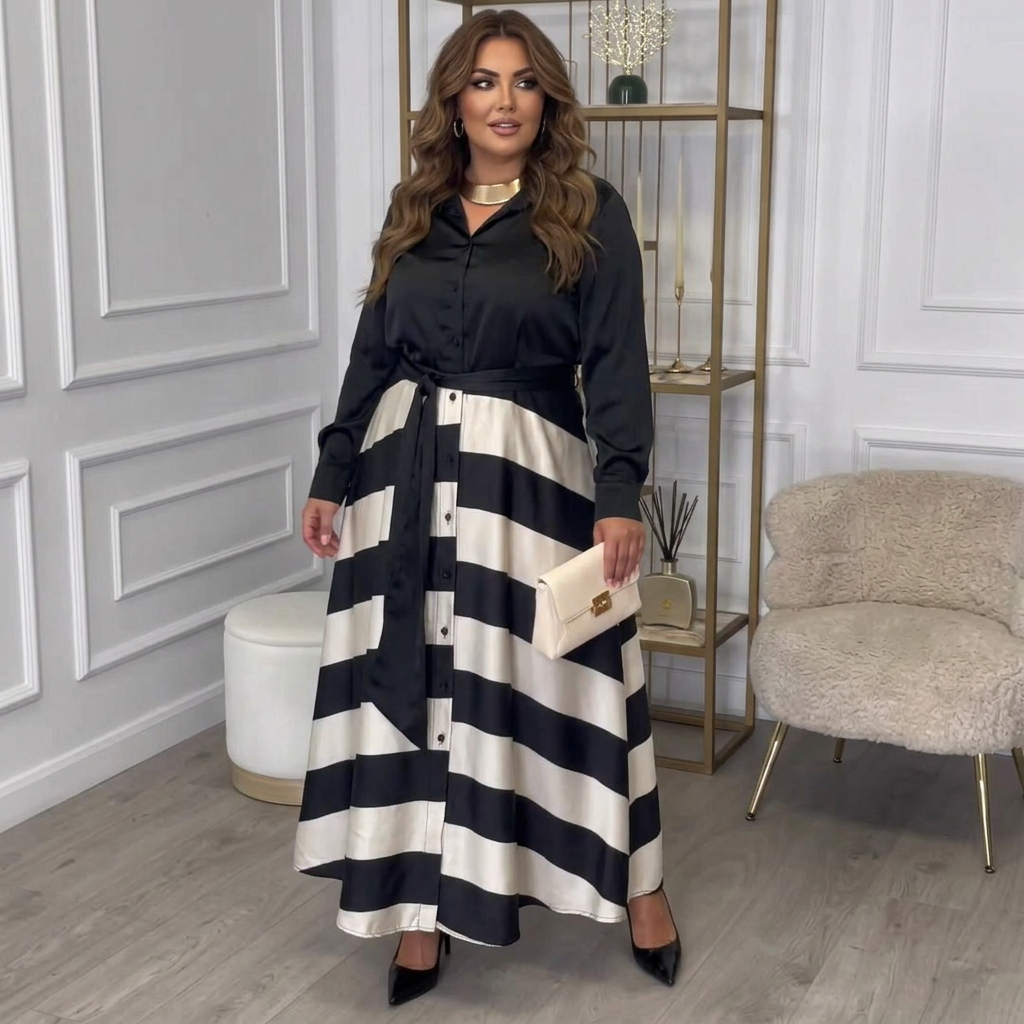 Lara | Striped Long Maxi Dress