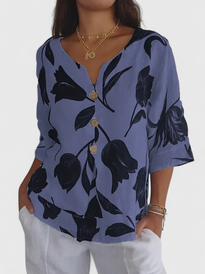 Laura | Cozy V-Neck Top