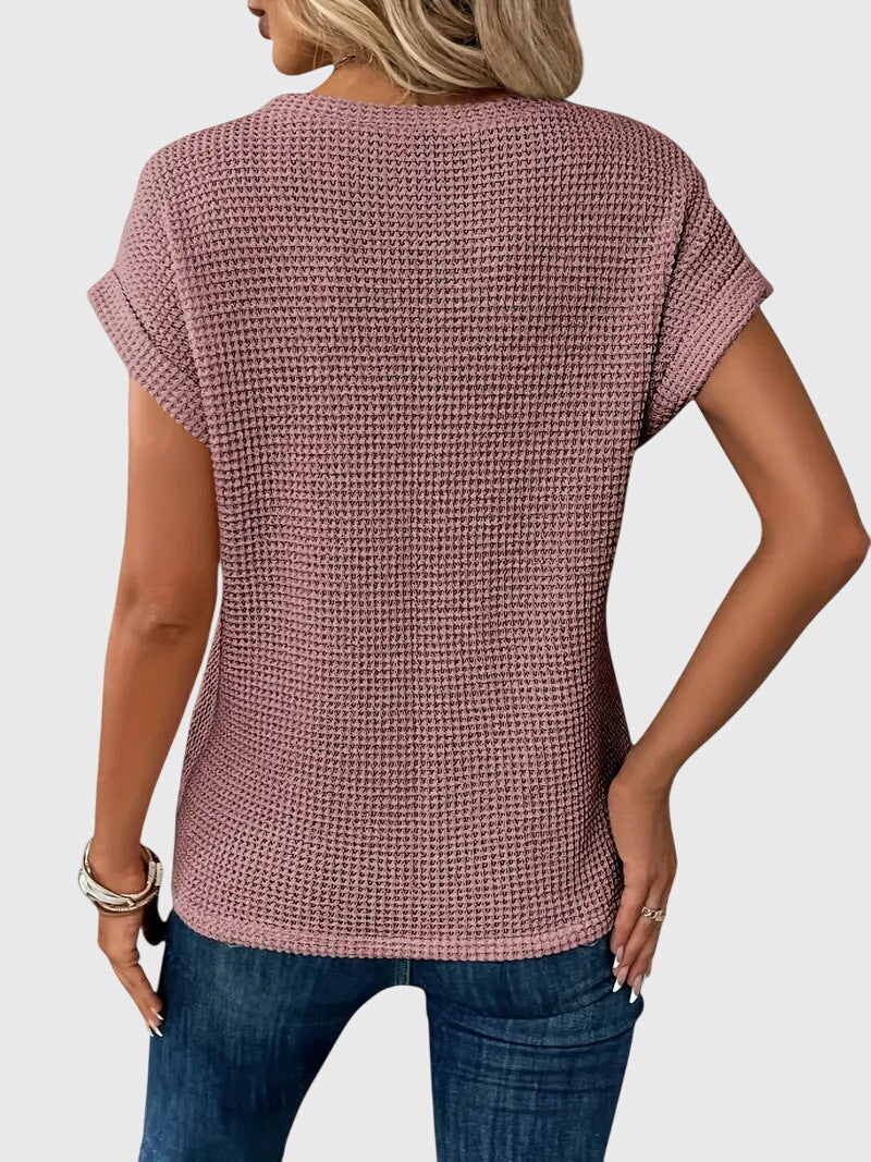 Isa™ | Stylish Crew Neck Blouse