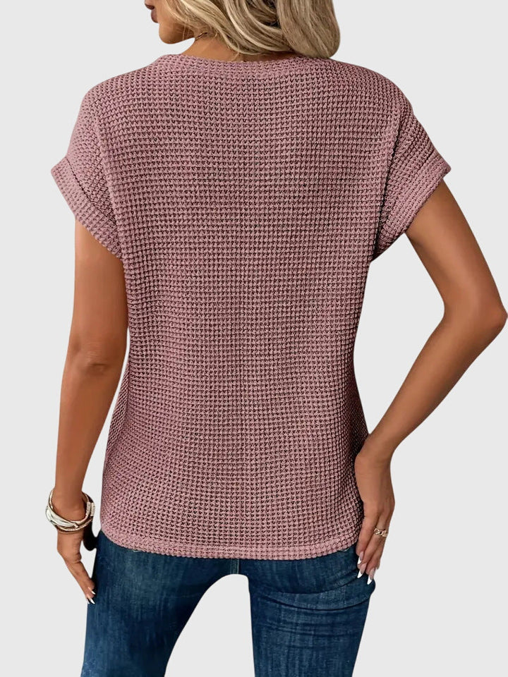 Isa™ | Stylish Crew Neck Blouse