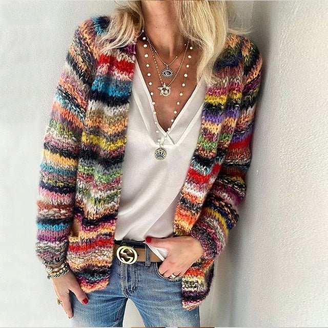 Catherine | Warm & Colorful Cardigan