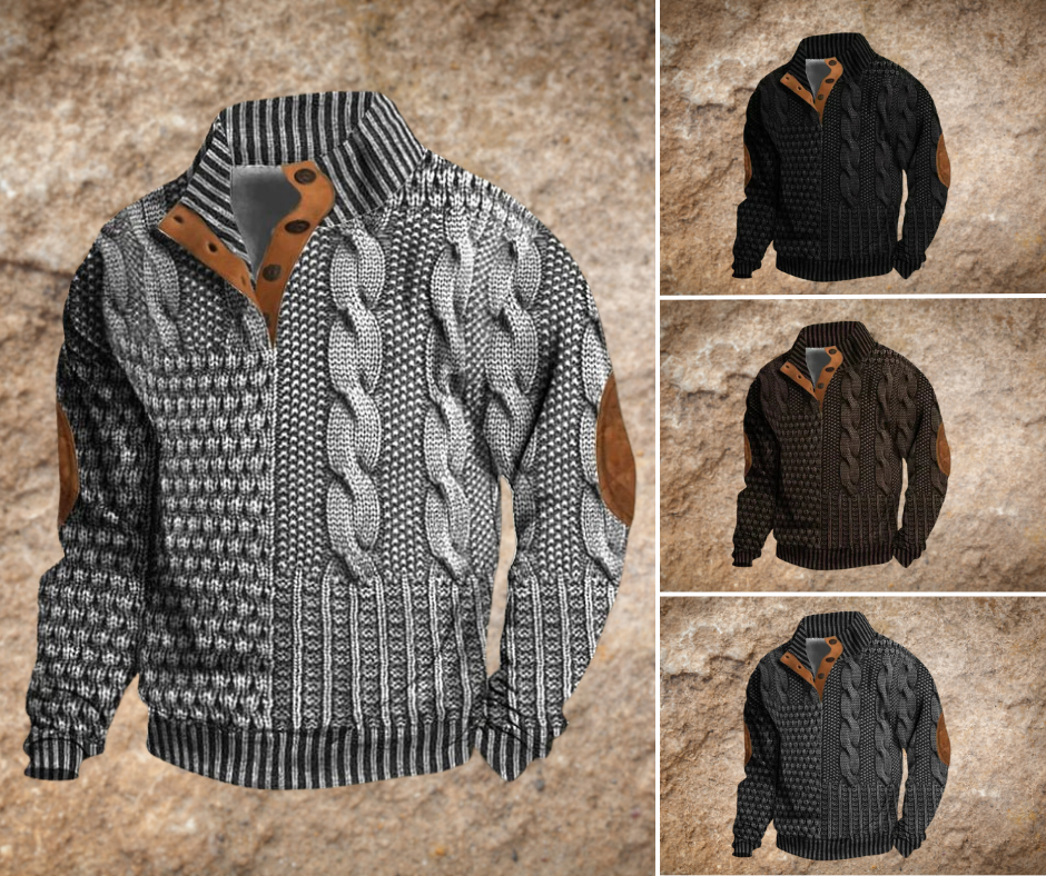 Vintage Printed Sweater