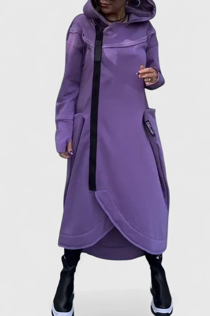 Jessamine - Hooded Cardigan with Side Zip