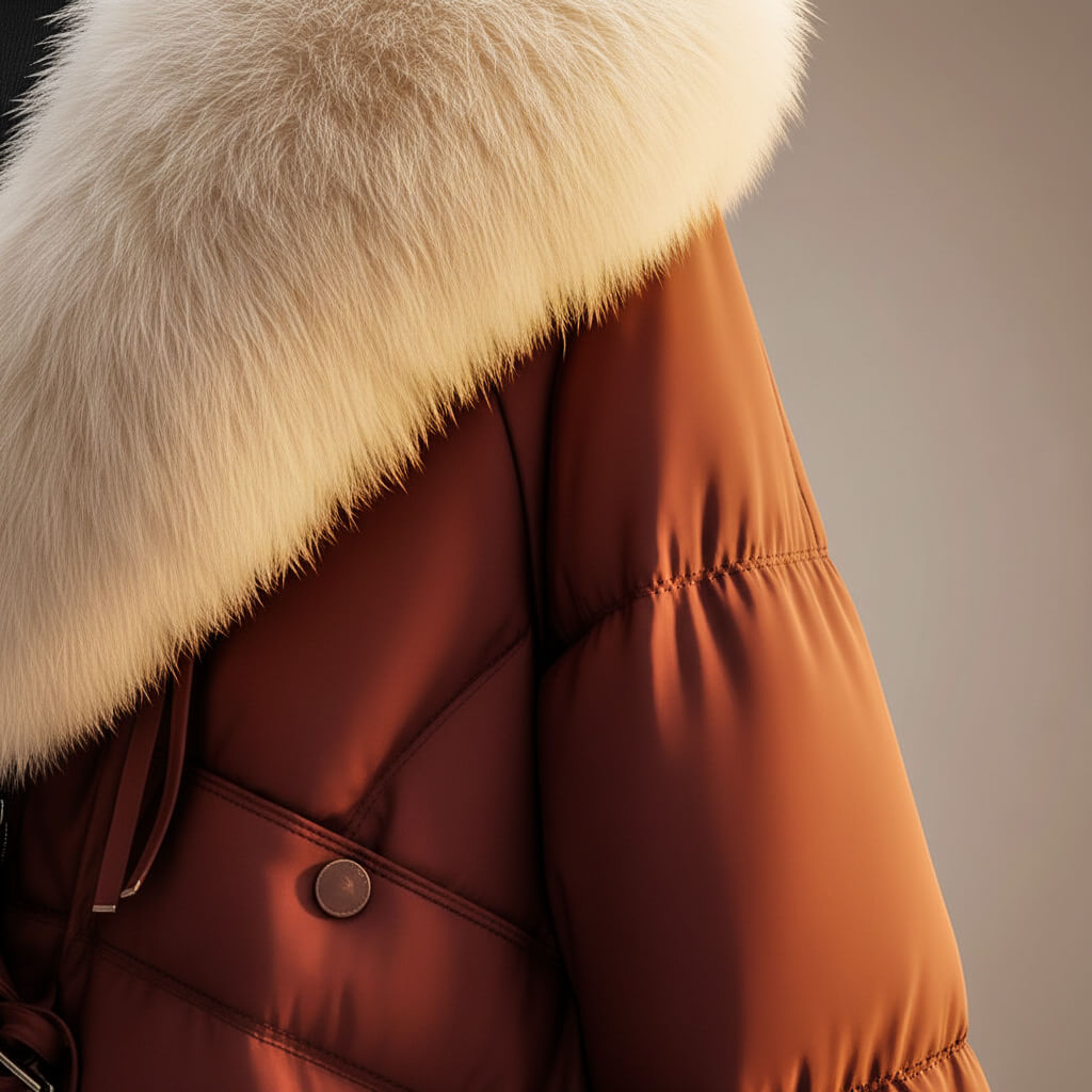 Emmeline Women's Winter Coat with Luxurious Plush Collar