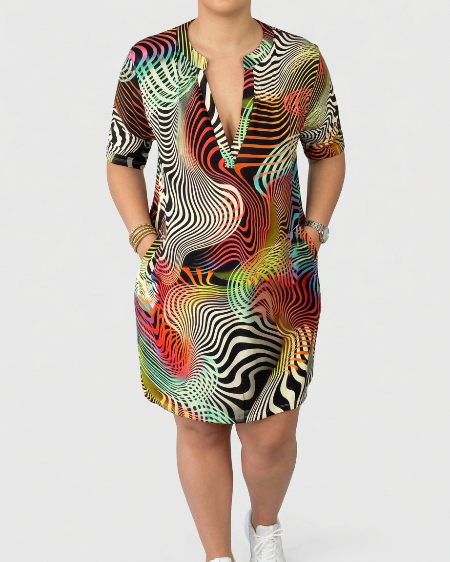 Niamh | Elegant V-Neck Dress
