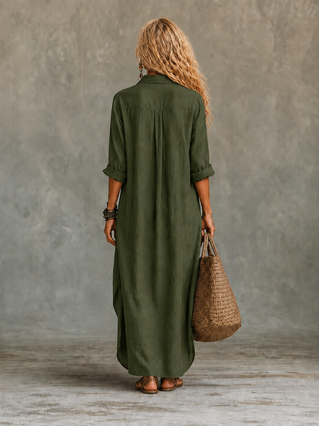 Vivienne | Women's Button-Down Maxi Dress