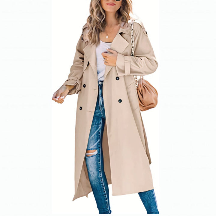 Adair | Women's Longline Button-Front Trench Coat