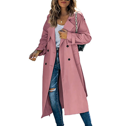 Adair | Women's Longline Button-Front Trench Coat