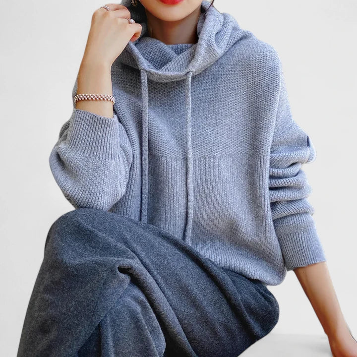 Marie | Soft Knit Hoodie for Ultimate Comfort