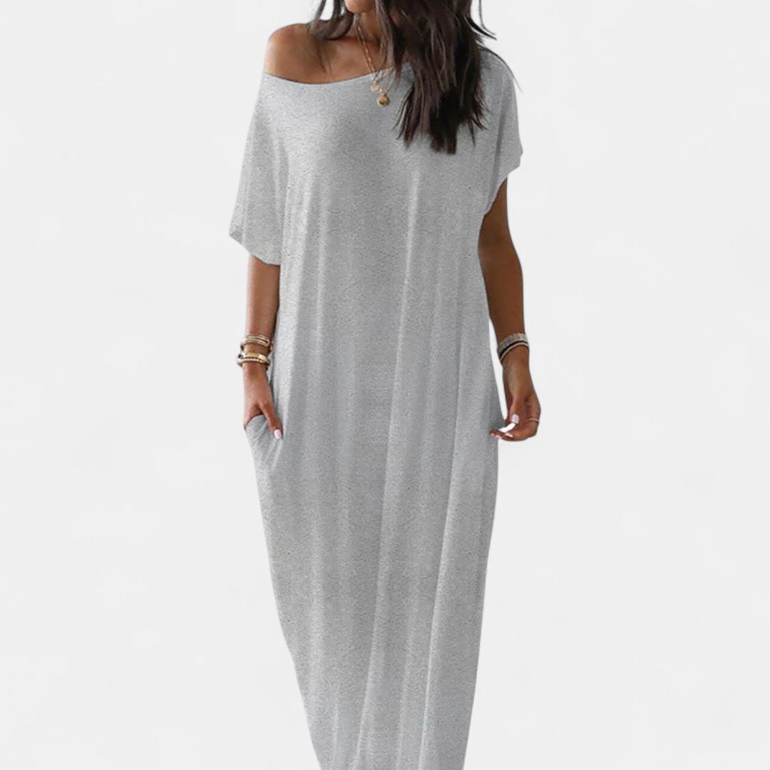 DARLA | Comfy Batwing Sleeve Lounge Dress