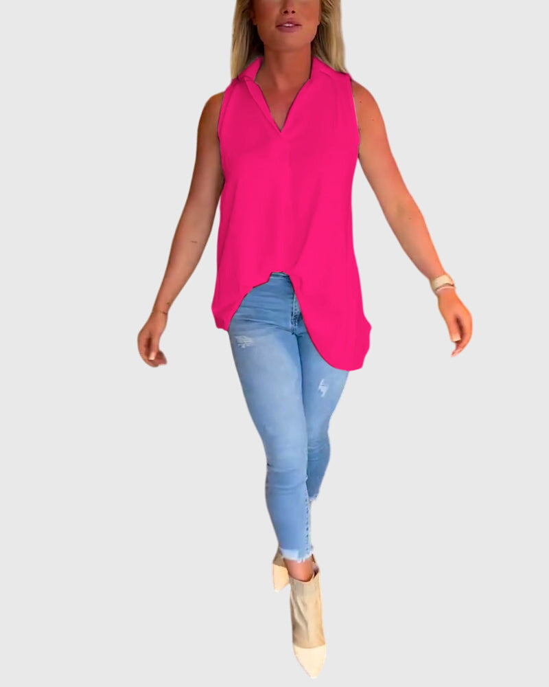 Lina™ | Sleeveless Blouse