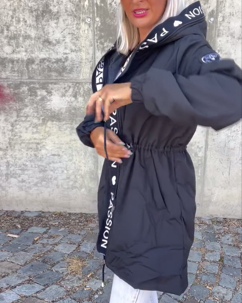 Vanessa | Women's Casual Zip-Up Jacket with Adjustable Drawstring