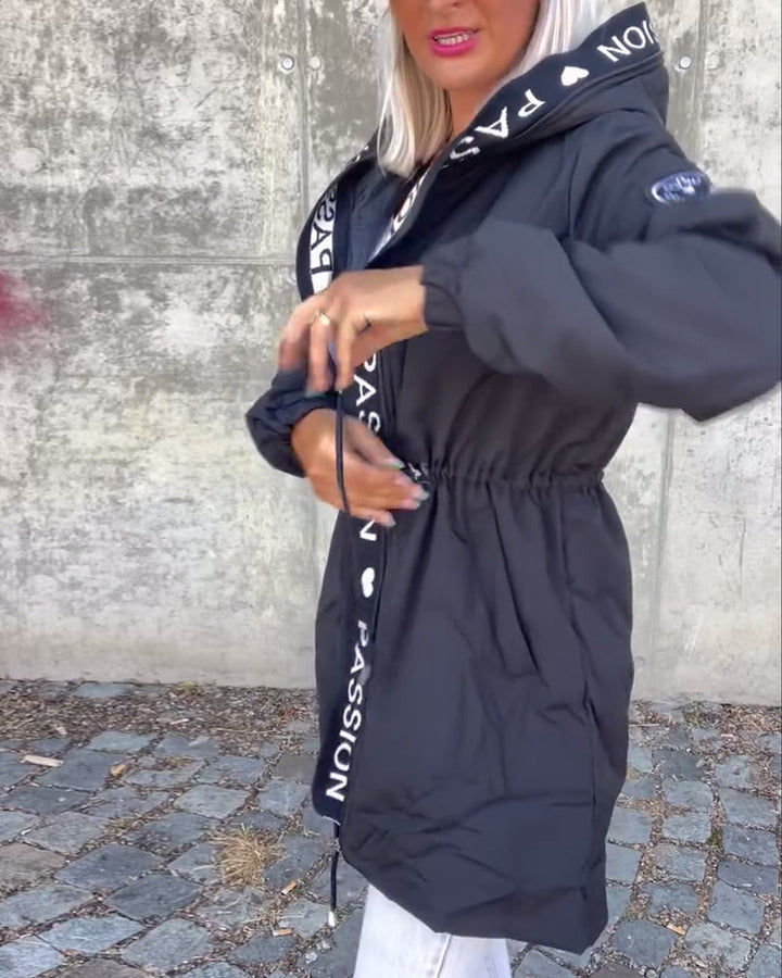 Vanessa | Women's Casual Zip-Up Jacket with Adjustable Drawstring