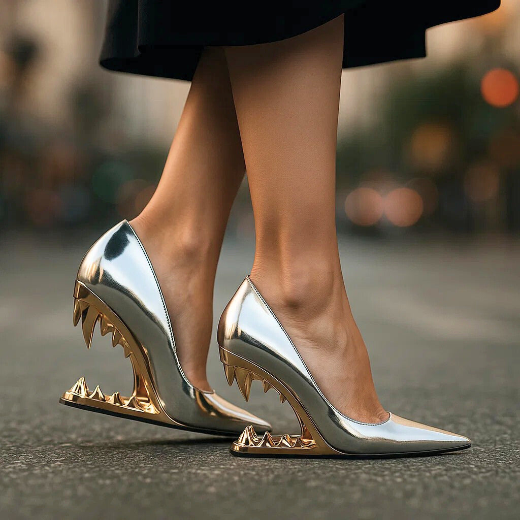 Talia Wolf Fang Stiletto Heels