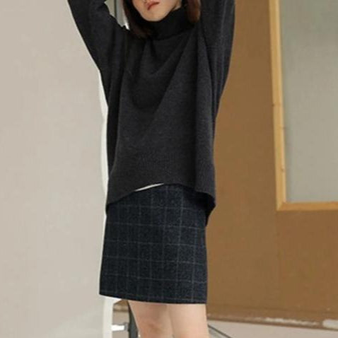 Mira - Cozy Turtleneck Knit Sweater