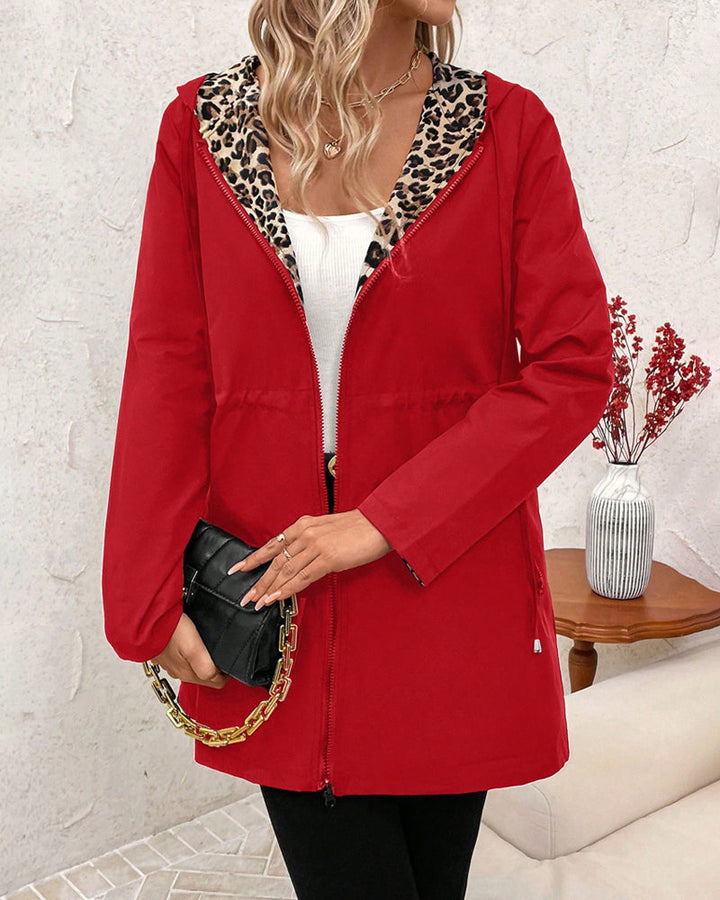 Jenn - Double-Sided Leopard Print Cardigan