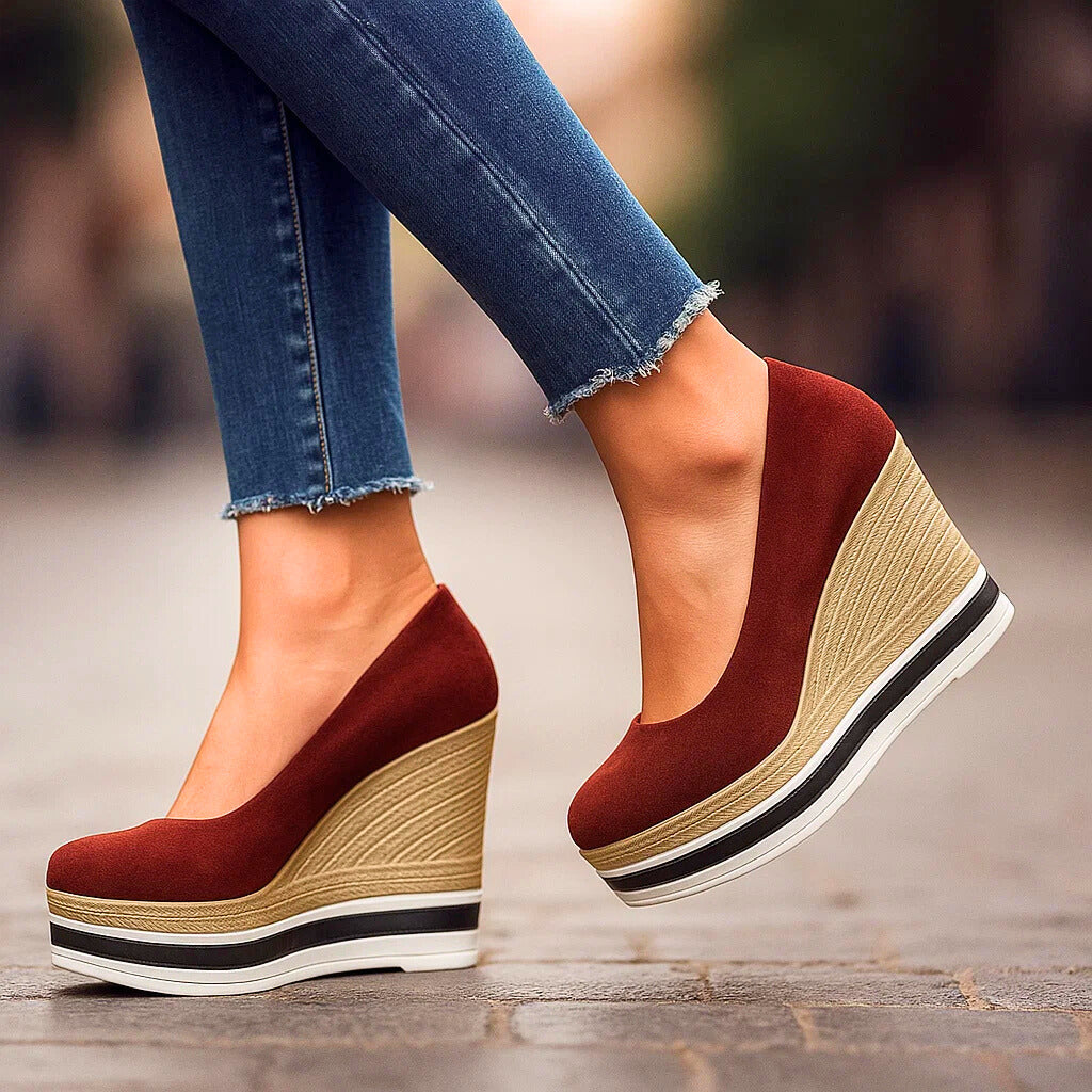 Bordeaux Mila Platform Shoes