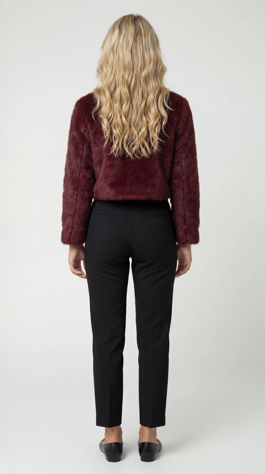 Cordelia | Women's Cropped Faux Fur Open Front Shrug Jacket