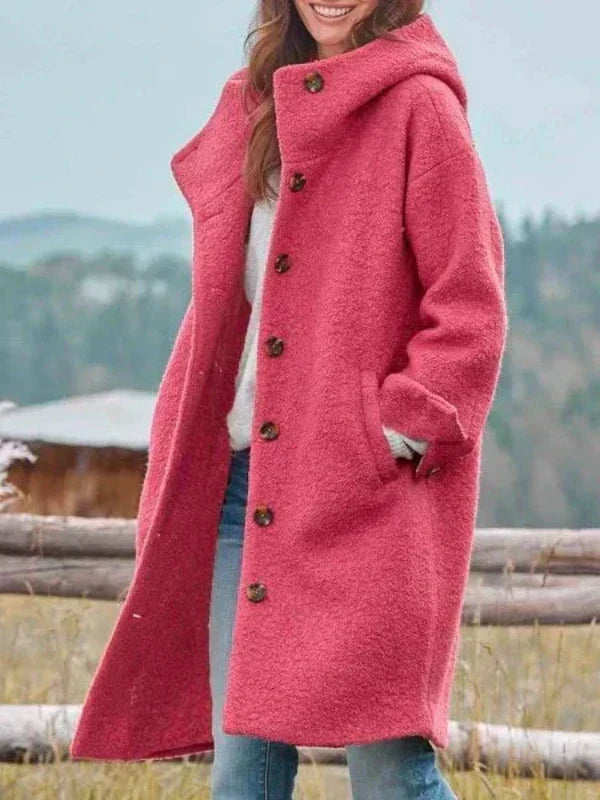 Amalia | Women's Cozy Winter Coat with Sleek Front and Long Sleeves