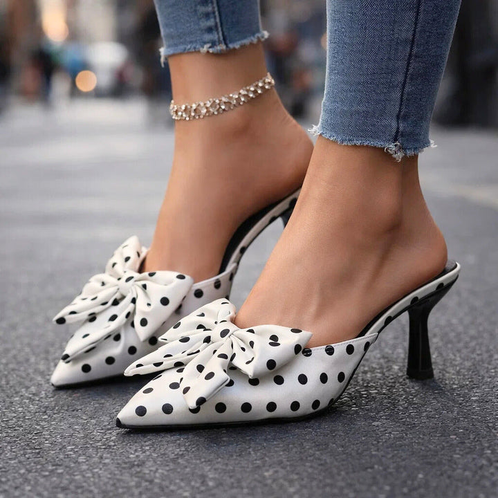 Vivienne Polka Dot Bow Heels