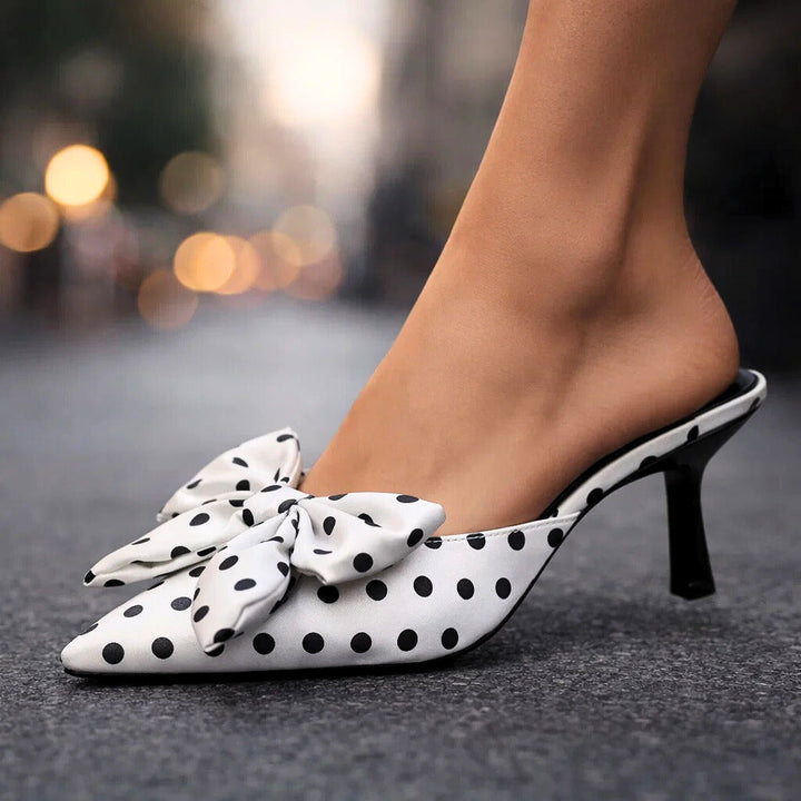 Vivienne Polka Dot Bow Heels