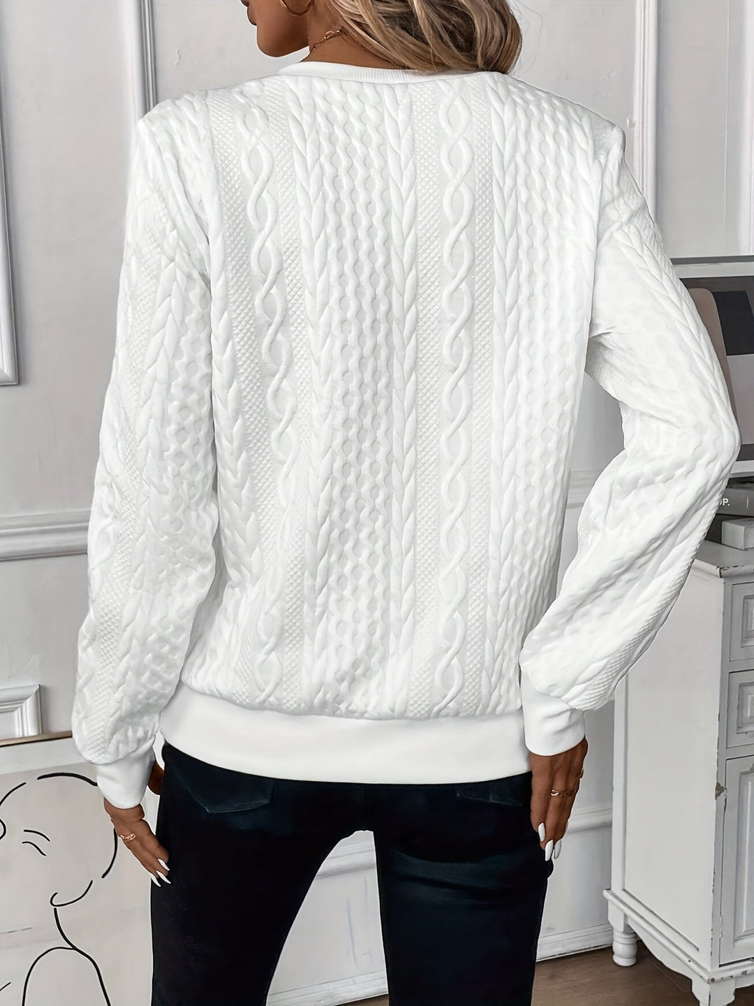 Mila | Women's Long Sleeve Zip Neck Jumper in Soft Blend Knit