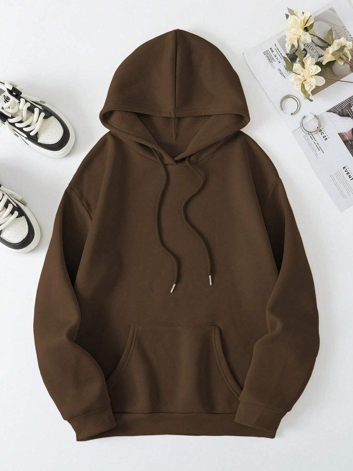 Susannah | Women's Oversized Fleece Hoodie with Striking Back Graphic
