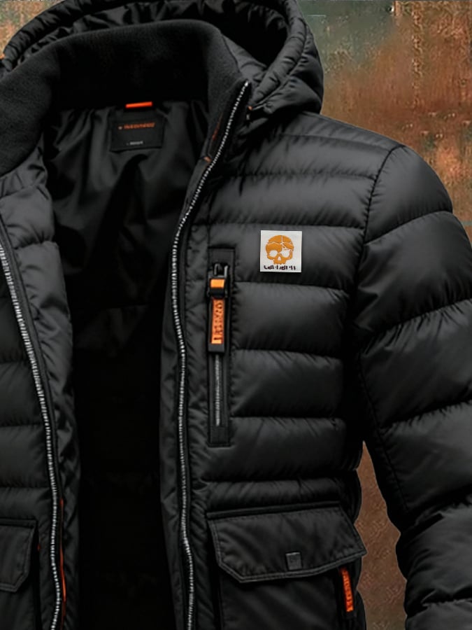 Padded Blouson with Technical Hood
