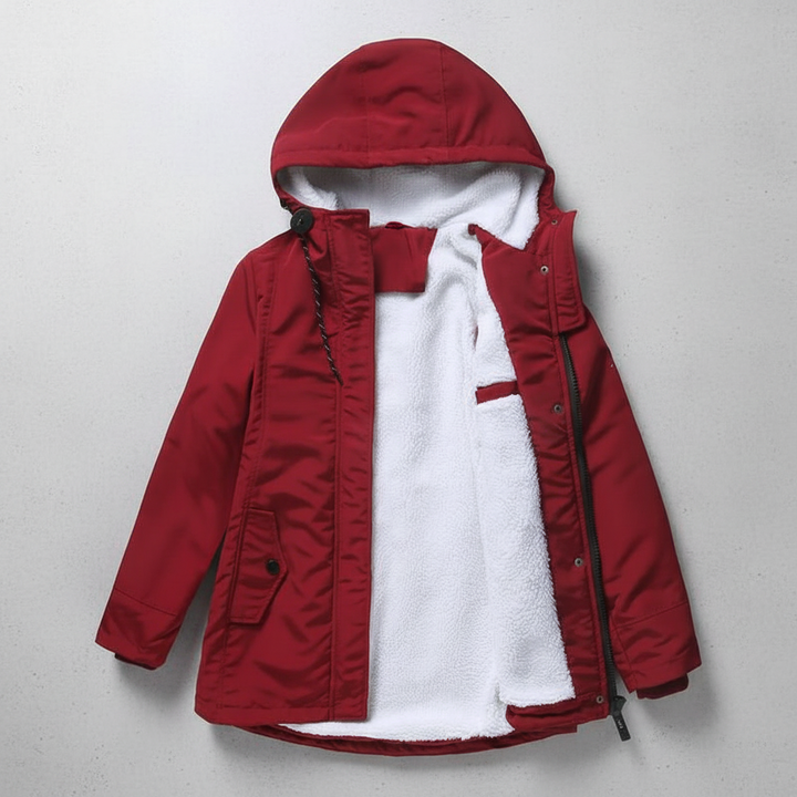 Anne | Women's Cozy Quilted Lined Winter Coat with Hood