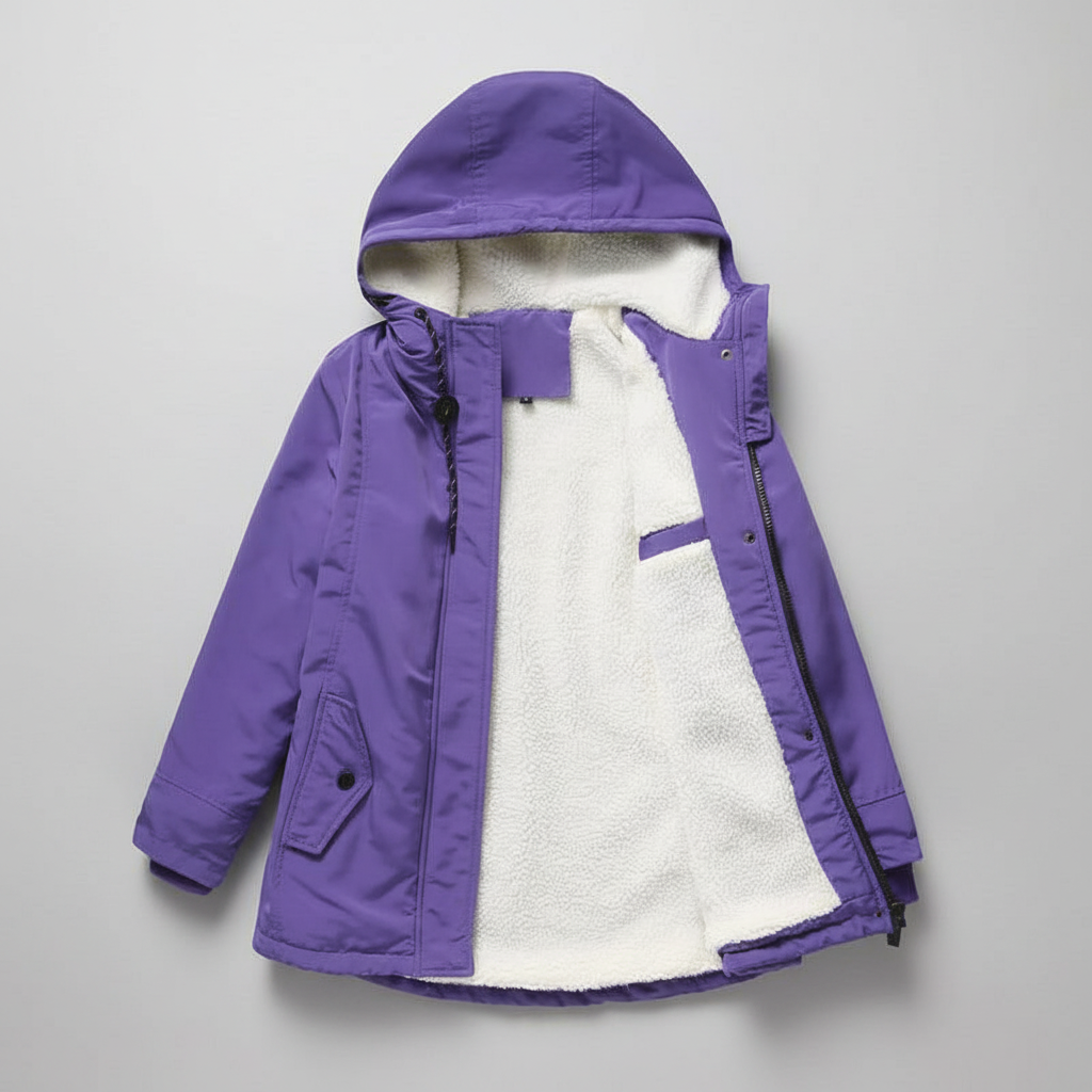 Anne | Women's Cozy Quilted Lined Winter Coat with Hood