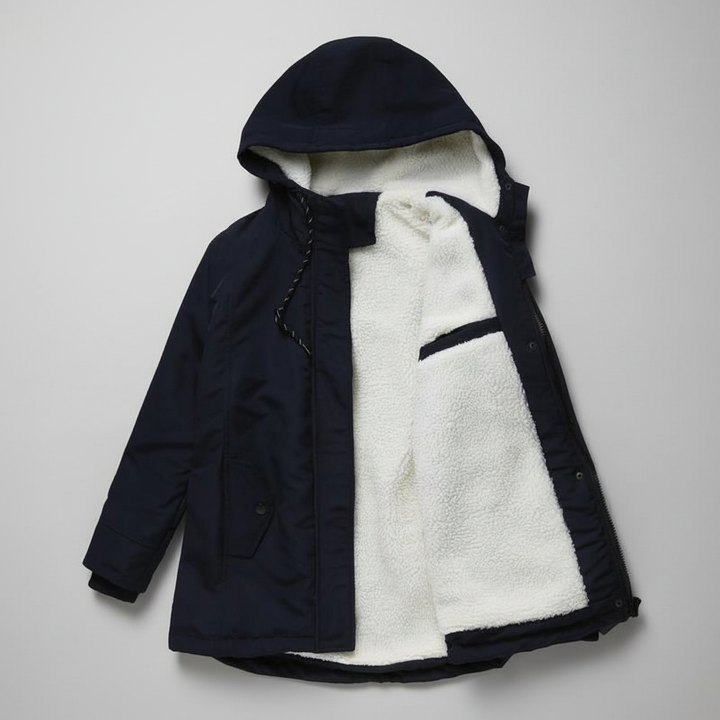 Anne | Women's Cozy Quilted Lined Winter Coat with Hood