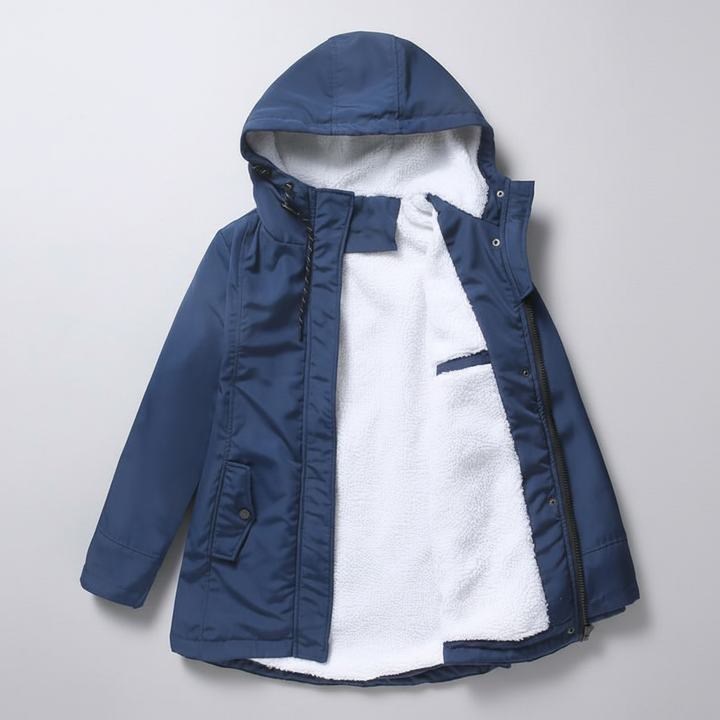 Anne | Women's Cozy Quilted Lined Winter Coat with Hood