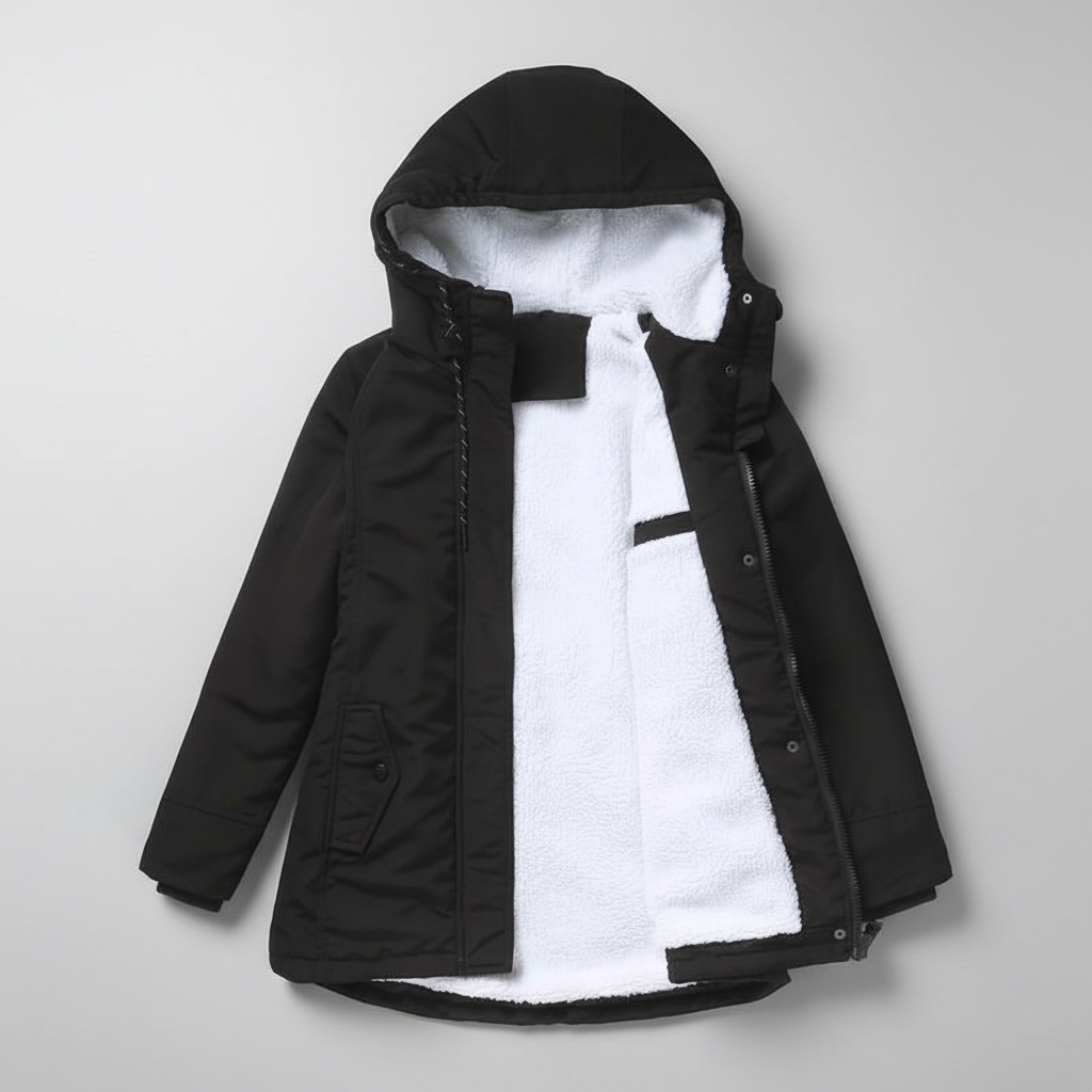 Anne | Women's Cozy Quilted Lined Winter Coat with Hood