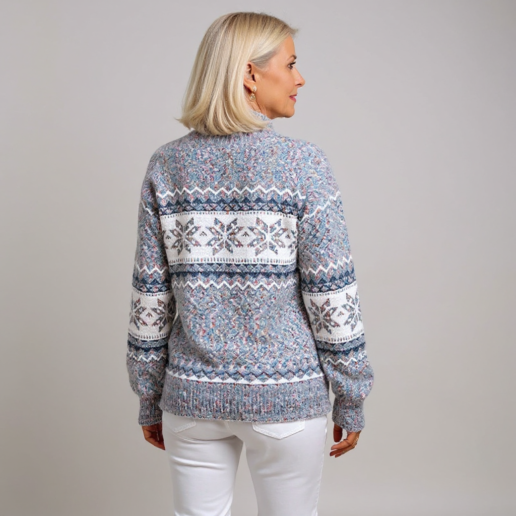 Melanie | Women's Icelandic-Inspired Sweater with Bold Colorful Design