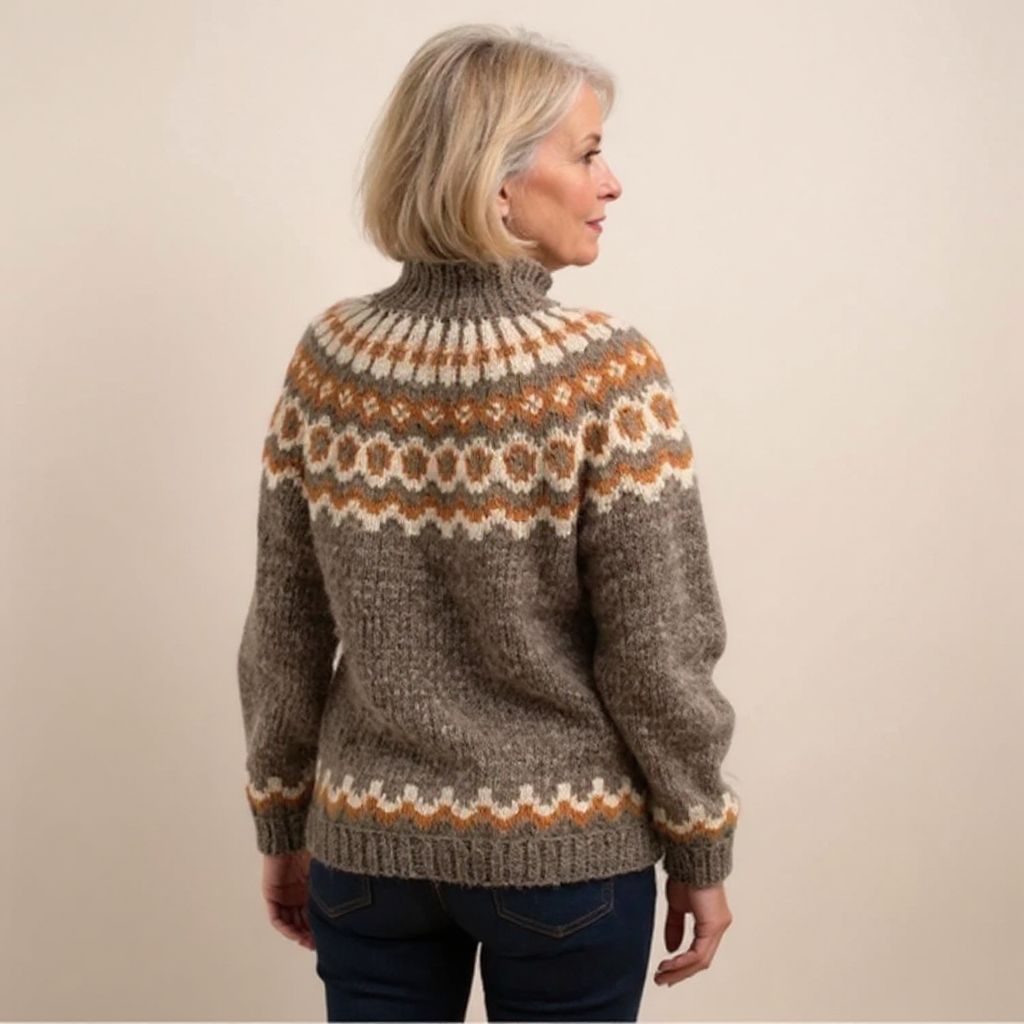 Amara | Women's Relaxed Fit Handmade Icelandic-Style Sweater