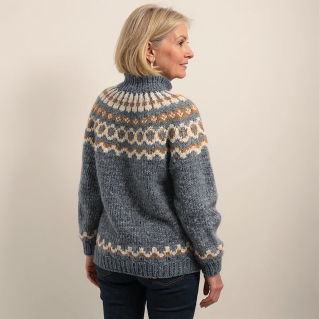 Amara | Women's Relaxed Fit Handmade Icelandic-Style Sweater
