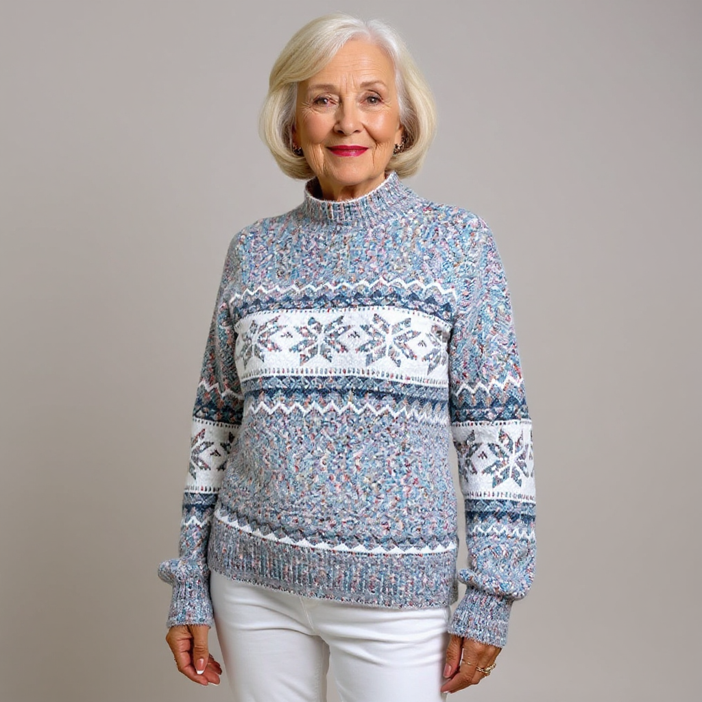 Melanie | Women's Icelandic-Inspired Sweater with Bold Colorful Design