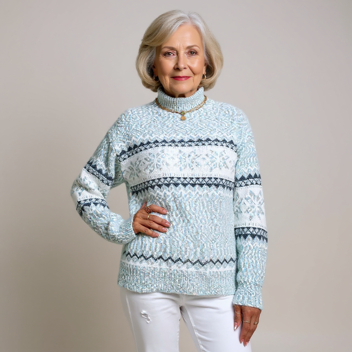 Melanie | Women's Icelandic-Inspired Sweater with Bold Colorful Design